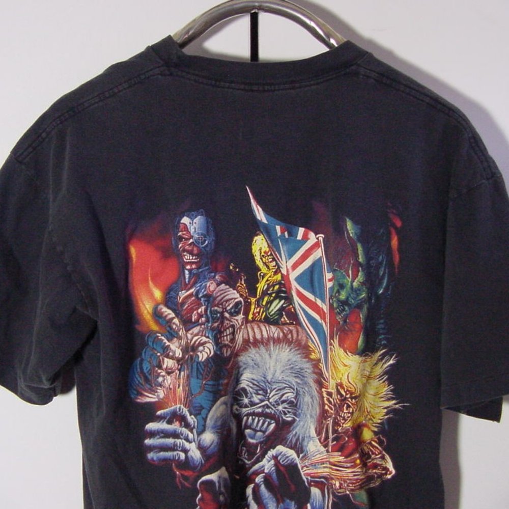 Vintage 90's Iron Maiden Black T-Shirt Sz XL Winterland Label - Picture 5 of 7